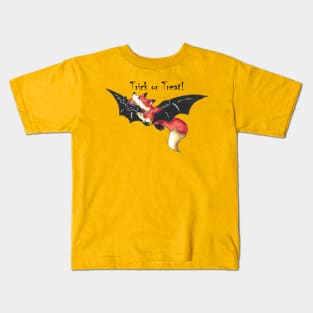 Flying Fox Trick or Treater (With Text) Kids T-Shirt